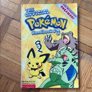 Scholastic The Official Pokémon Handbook #3 - Yellow and Green Cover